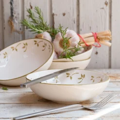 Vaisselle Petit Déjeuner|Coupelle*alinea Coupelle motif floral en faïence D16cm - Blanc