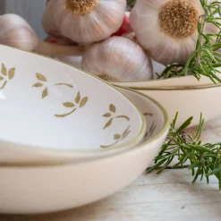 Vaisselle Petit Déjeuner|Coupelle*alinea Coupelle motif floral en faïence D16cm - Blanc