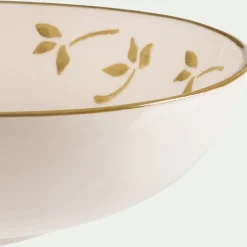 Vaisselle Petit Déjeuner|Coupelle*alinea Coupelle motif floral en faïence D16cm - Blanc