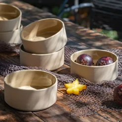 Vaisselle Petit Déjeuner|Coupelle*alinea Coupelle mouchetée en grès D14cm - Beige