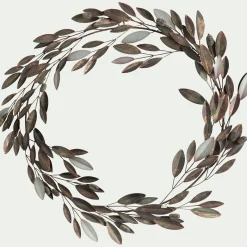 Couronne De Noël*alinea Couronne de Noël en métal D52cm - Marron