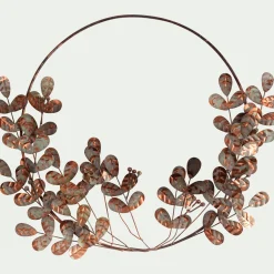 Couronne De Noël*alinea Couronne de Noël en métal D32cm - Marron