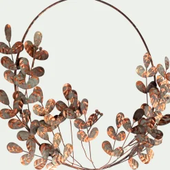 Couronne De Noël*alinea Couronne de Noël en métal D32cm - Marron