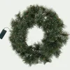 Couronne De Noël*alinea Couronne de Noël végétale lumineuse - vert D45cm