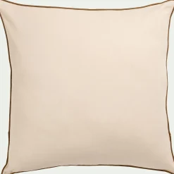 Coussin*alinea Coussin à liseré en coton - 45x45cm Beige
