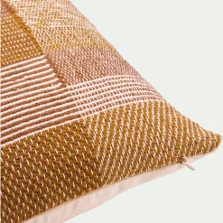 Coussin*alinea Coussin à motifs tissés en coton 40x60cm - brun Marron