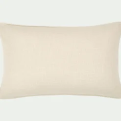 Coussin*alinea Coussin à passepoil bicolore en coton 30x50cm - Beige