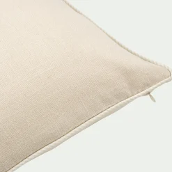 Coussin*alinea Coussin à passepoil bicolore en coton 30x50cm - Beige
