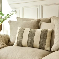 Coussin*alinea Coussin à rayures en coton 30x50cm - Vert