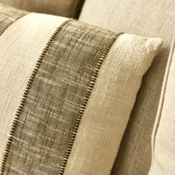 Coussin*alinea Coussin à rayures en coton 30x50cm - Vert