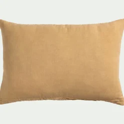 Coussin*alinea Coussin avec surpiqûres Kantha en lin et coton 40x60cm - sable Beige