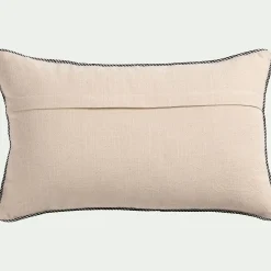 Coussin*alinea Coussin brodé en coton 30x50cm - Naturel