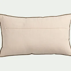 Coussin*alinea Coussin broderie florale en coton 30x50cm - Naturel