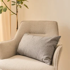 Coussin*alinea Coussin chambray en coton 30x50cm - Gris