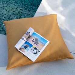 Coussin Exterieur*alinea Coussin de jardin en tissu - 70x70cm Jaune argan