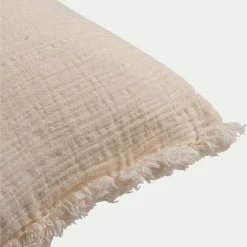 Coussin*alinea Coussin effet froissé en coton 45x45cm - Beige