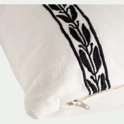 Coussin*alinea Coussin en coton à motif Kissos 40x60cm - Blanc
