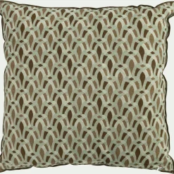 Coussin*alinea Coussin en coton à motif 45x45cm - Vert