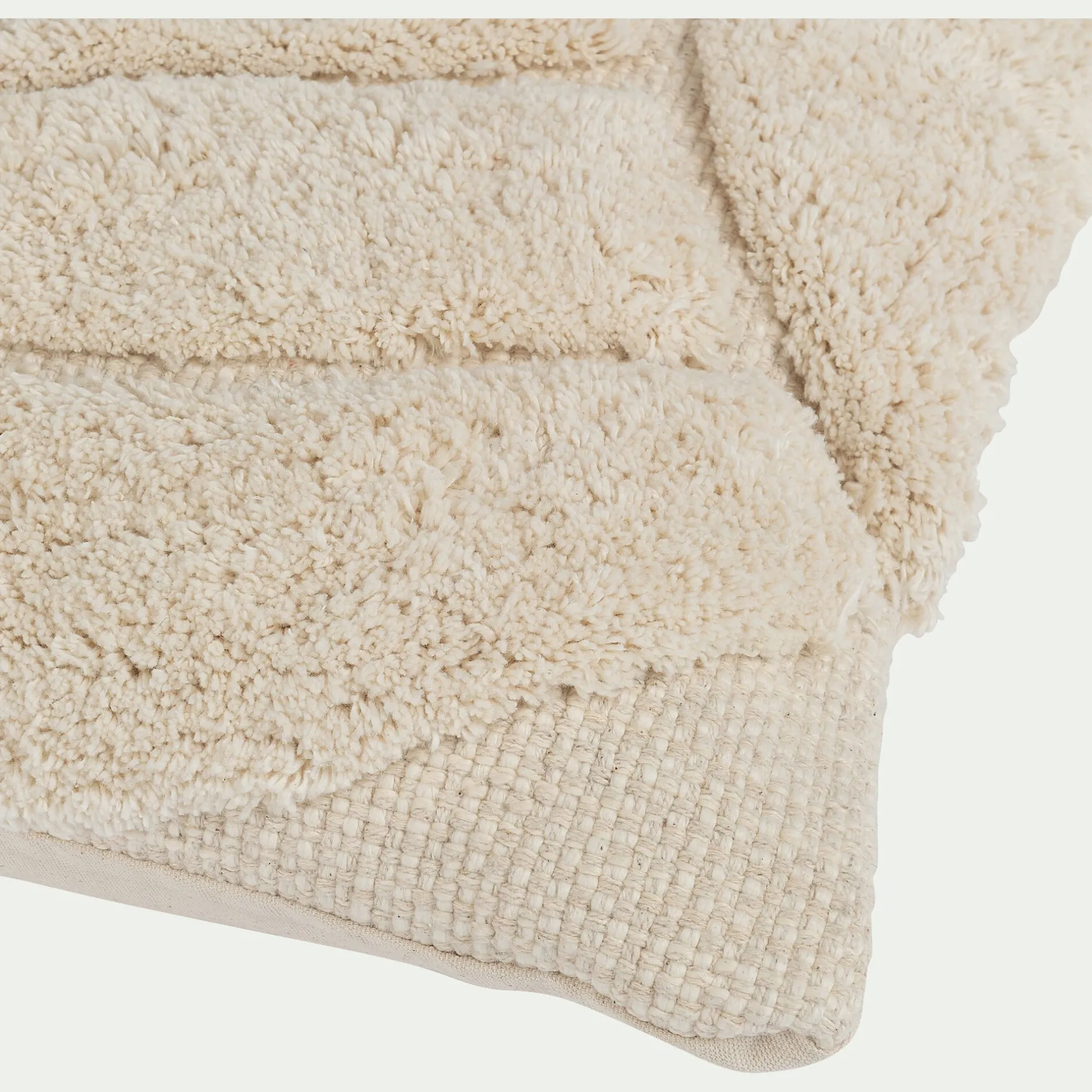 Coussin*alinea Coussin en coton effet laineux 40x60cm - Beige