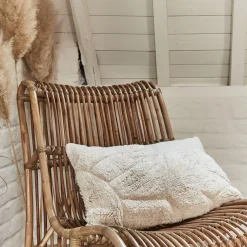 Coussin*alinea Coussin en coton effet laineux 40x60cm - Beige