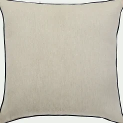 Coussin*alinea Coussin en coton finition point bourdon 45x45cm - Beige