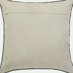 Coussin*alinea Coussin en coton finition point bourdon 45x45cm - Beige