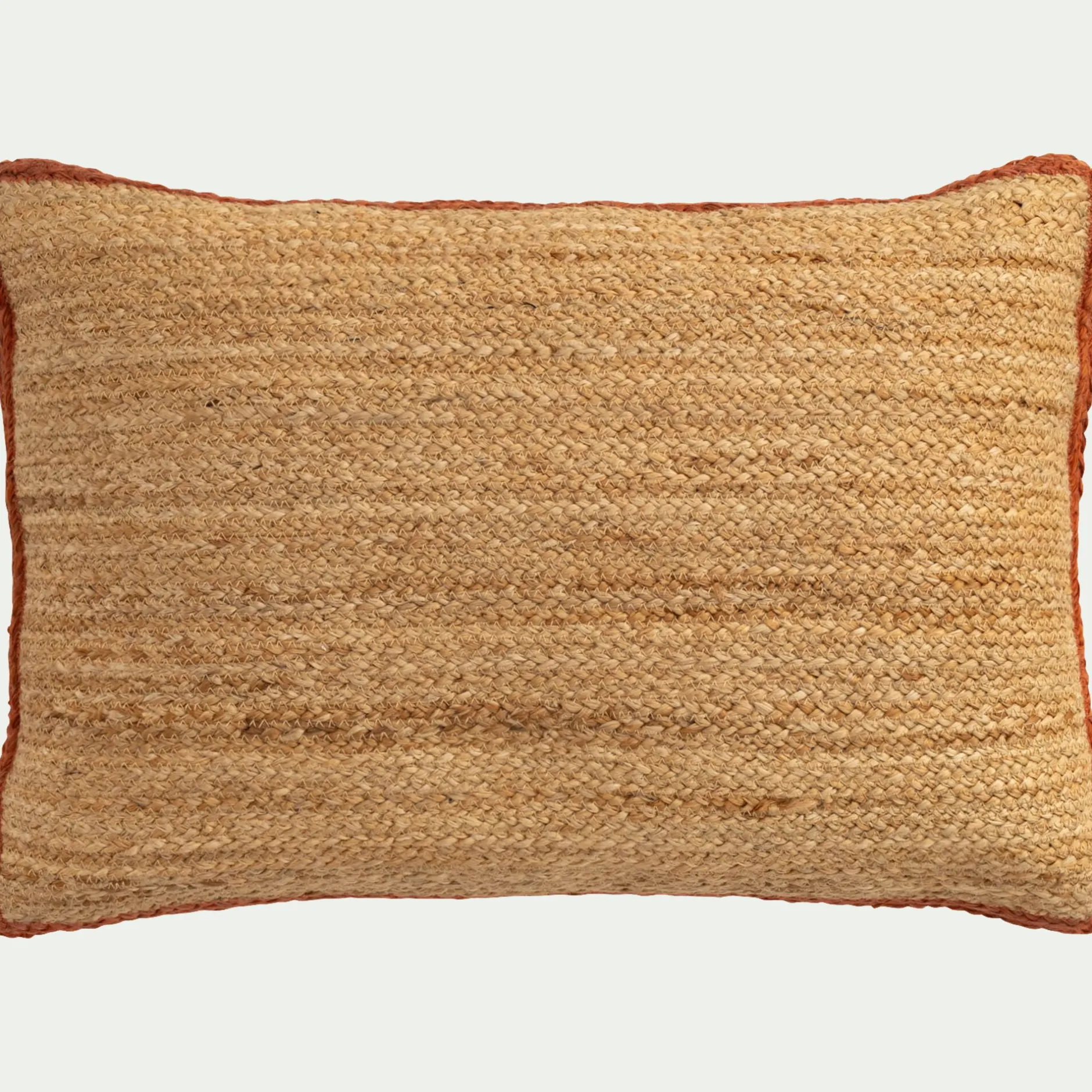 Coussin*alinea coussin en jute avec finition liseré 40x60cm - Naturel