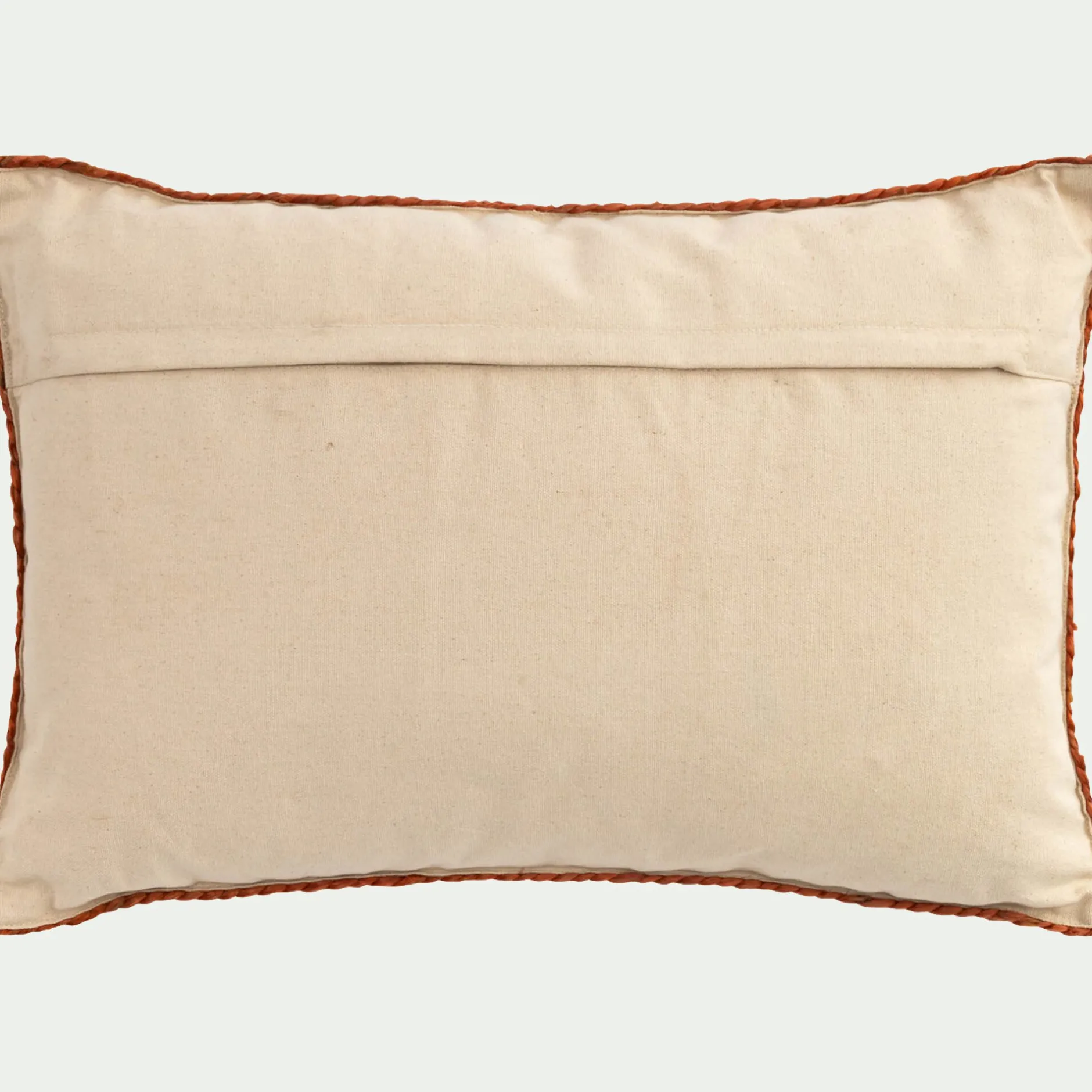 Coussin*alinea coussin en jute avec finition liseré 40x60cm - Naturel