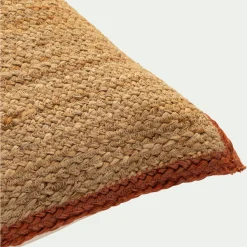 Coussin*alinea coussin en jute avec finition liseré 40x60cm - Naturel