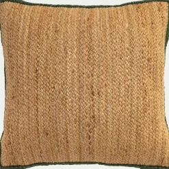 Coussin*alinea coussin en jute avec finition liseré 45x45cm - Naturel