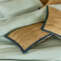 Coussin*alinea coussin en jute avec finition liseré 35x50cm - Naturel
