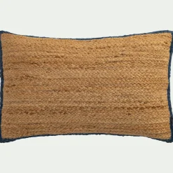 Coussin*alinea coussin en jute avec finition liseré 35x50cm - Naturel