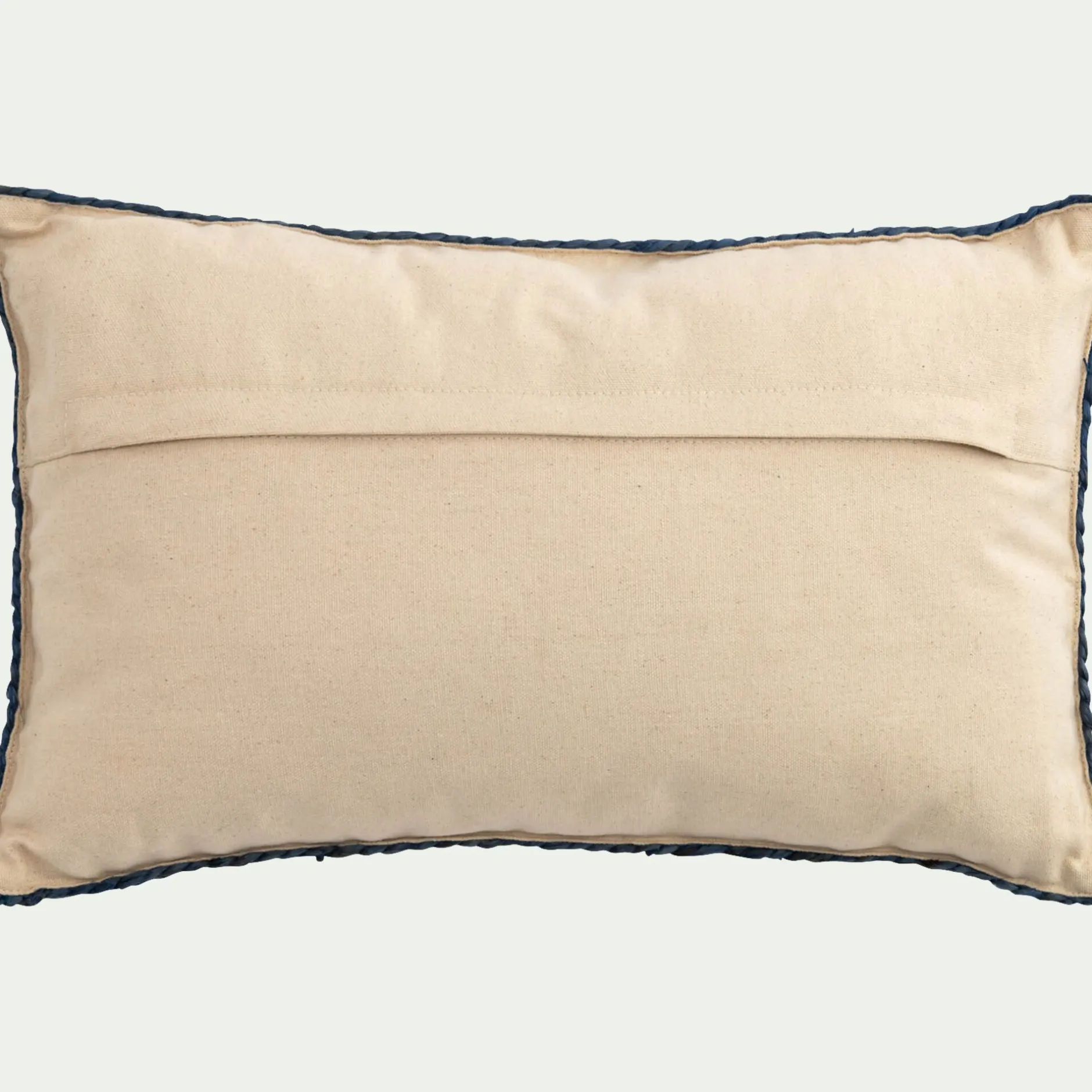 Coussin*alinea coussin en jute avec finition liseré 35x50cm - Naturel
