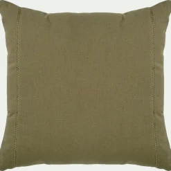 Coussin*alinea Coussin en lin et coton finition liseré 45x45cm - mousse Vert
