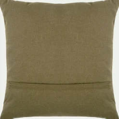 Coussin*alinea Coussin en lin et coton finition liseré 45x45cm - mousse Vert