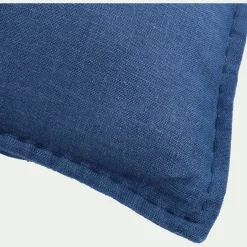 Coussin*alinea Coussin en lin lavé finition surpiqure 40x60cm - Bleu