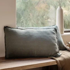 Coussin*alinea Coussin en lin lavé 40x60cm - cèdre Vert