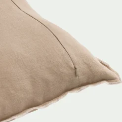 Coussin*alinea Coussin en lin 45x45cm - corde Beige