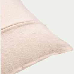 Coussin*alinea Coussin en polyester effet bouclette finition point bourdon 45x45cm - sable Beige