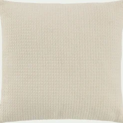 Coussin*alinea Coussin en tissu effet crocheté 45x45cm - écru Blanc