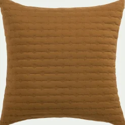Coussin*alinea Coussin en tissu surpiqué 45x45cm - alep Jaune