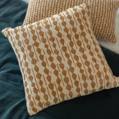 Coussin*alinea Coussin ethnique en coton 45x45cm - beige nèfle Jaune