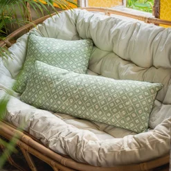 Coussin*alinea Coussin finition croquet en coton 30x80cm - Vert
