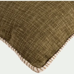 Coussin*alinea Coussin finition passepoil en coton 45x45cm - Vert