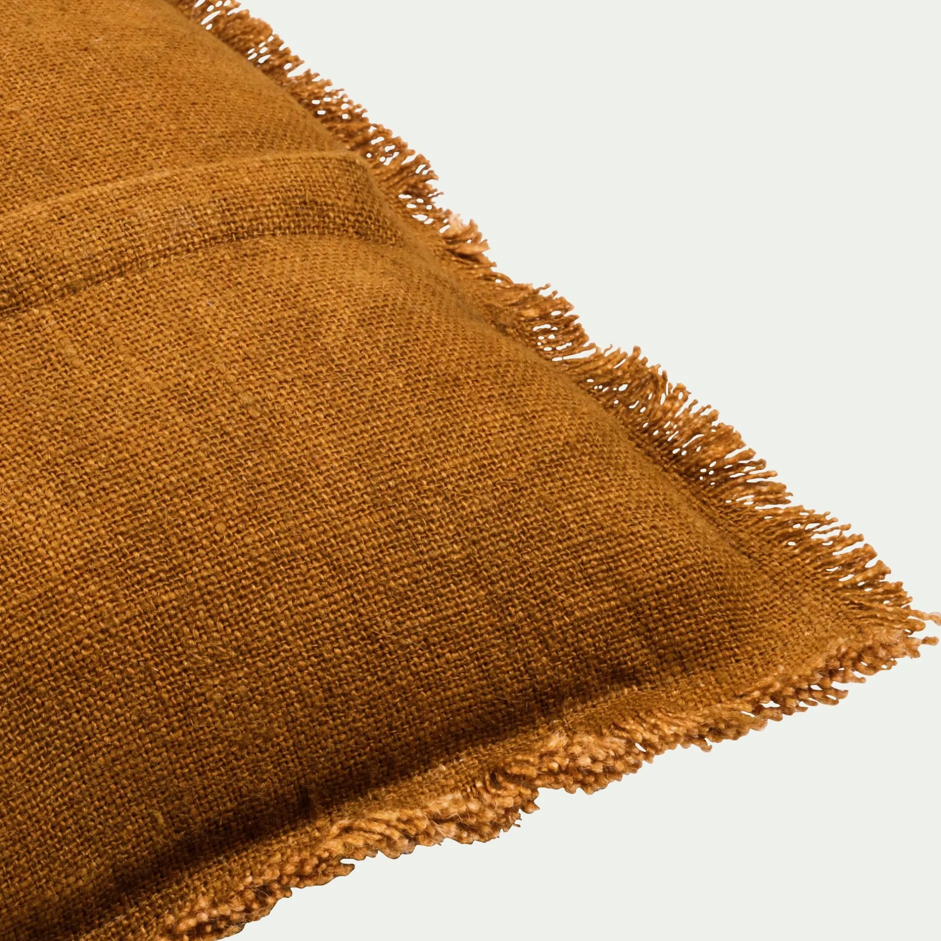 Coussin*alinea Coussin frangé en lin 45x45cm - brun alep Marron