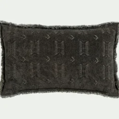 Coussin*alinea Coussin frangé en velours 30x50cm - cèdre Vert