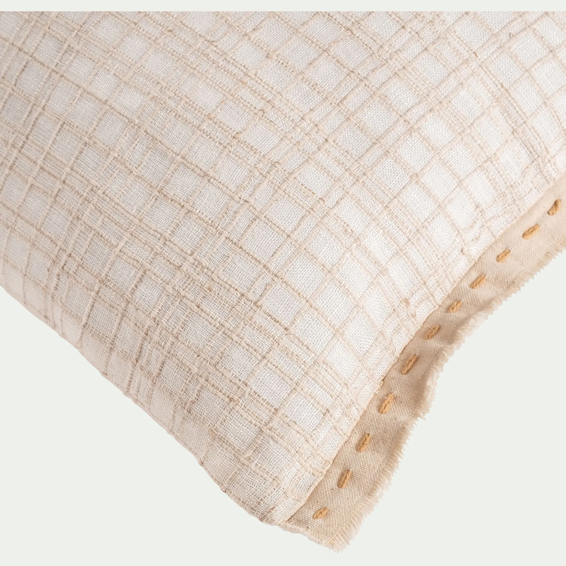 Coussin*alinea Coussin khanta en lin et coton 40x60cm - blanc