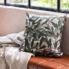 Coussin*alinea Coussin motif Laurier en coton - vert 40x40cm