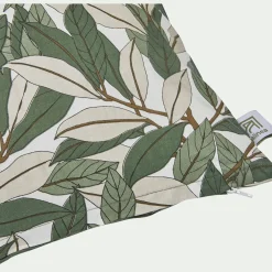 Coussin*alinea Coussin motif Laurier en coton - vert 40x40cm