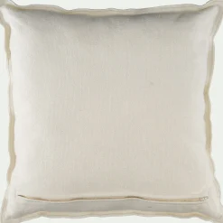 Coussin*alinea Coussin motif romarin en coton 45x45cm - Blanc